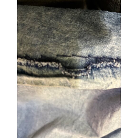 Vintage Colours Blue Denim Dress Womens 12 With Embroidered Detail & Back Zipper - Picture 5 of 16